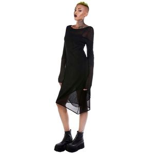 Disturbia Goth Seer Layered Dress